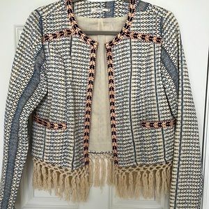 Anthropologie Tularosa Cropped Open front sweater/top